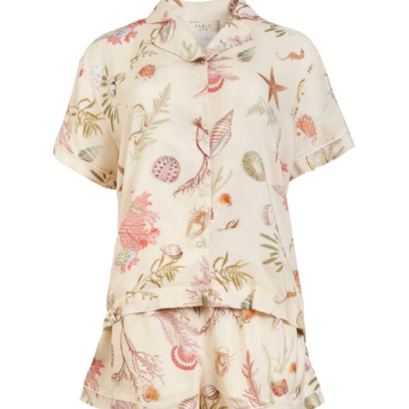 Whispering Sands Lotus Pink Short Pajamas - Picture 3 of 11